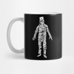 Funny Mummy Zombie Nurse Halloween Mug